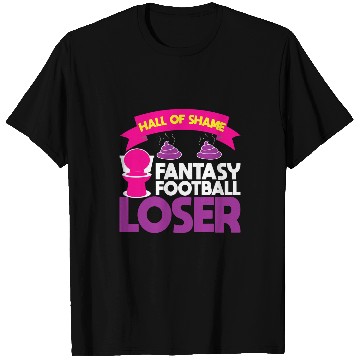 Discover Sport American Football Fantasy Football Loser Trophy Toilet Poop T-Shirts