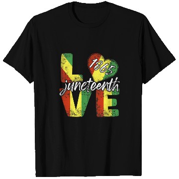 Discover Juneteenth 1865 Tees Love Cool Black History African America T-Shirts