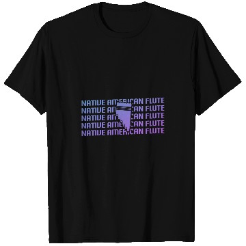 Discover Funny Flute Retro vintages Classic Native American Flute Flutist T-Shirts
