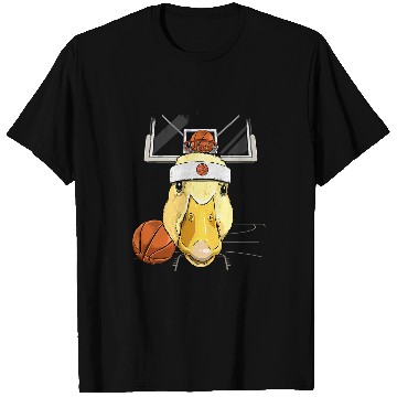 Discover Funny Basketball Duck Gift Basketball Lover Duck Basketball Duck Lovers Basketball Player 409 T-Shirts