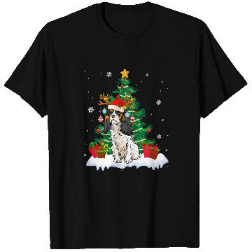 Discover Cavalier Pet Funny Cavalier King Charles Spaniel Christmas Tree Gift T-Shirts