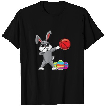 Discover Funny Basketball Dabbings Easter Bunny Rabbit Dab Basketball Player Egg Hunt T-Shirts