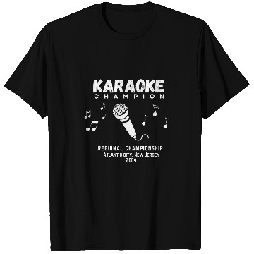 Discover Karaoke Champion vintages Microphone Music Singer T-Shirts