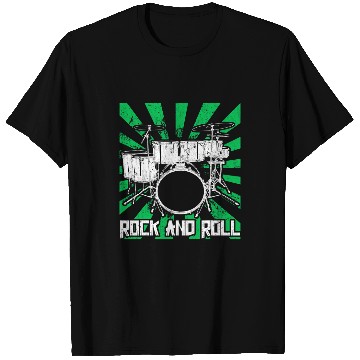 Discover Funny Drummer Rock and Roll Drummer Musician Drum T-Shirts