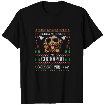Discover Cockapoo Pet Circle Of Trust My Cockapoo Funny Ugly Christmas T-Shirts