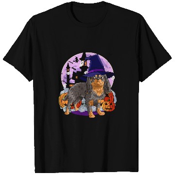 Discover Cavalier King Charles Spaniel Pet Cute King Charles Spaniel Halloween Witch Pumpkin T-Shirts