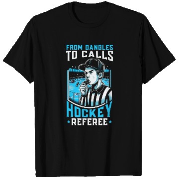 Discover Hockey Referee Refereeing Ref Sports Game Official 2 T-Shirts