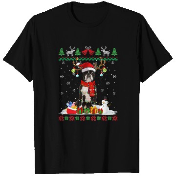 Discover Boston Terrier Pet Santa Hat xmass Ugly Christmas Sweater T-Shirts