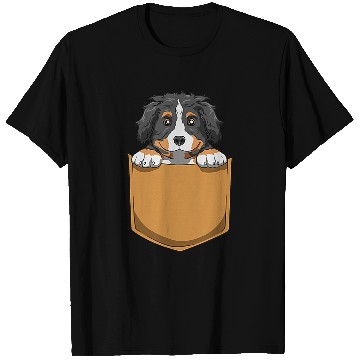 Discover Bernese Mountain Pet Dog Pocket Dog Pocket T-Shirts