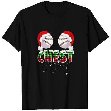 Discover Sport Baseball Chest Baseball Softball Chestnuts Couples Funny Christmas T-Shirts