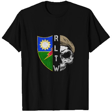 Discover 75th Ranger Regiment Skull Unit Crest RLTW Beret Veteran T-Shirts