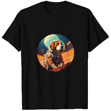 Discover Beagle Pet Mars Funny Dog Astronaut 1 0 T-Shirts