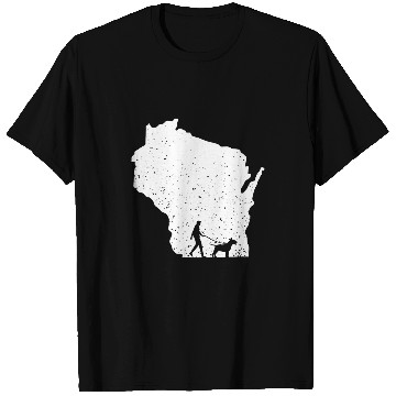 Discover Bull Terrier Pet Walking Wisconsin T-Shirts