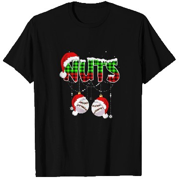 Discover Sport Baseball Nuts Baseball Softball Chestnuts Couples Funny Christmas T-Shirts