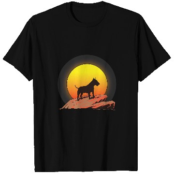 Discover Bull Terrier Pet Sunrise T-Shirts