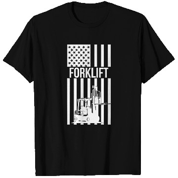 Discover Forklift Operator American Flag Forklift Driver T-Shirts