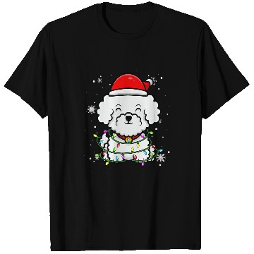 Discover Bichon Pet Frise Christmas Light Christmas T-Shirts