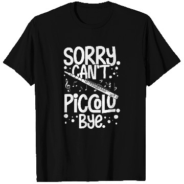 Discover Funny Flute Piccolo Instrument Music Flute Player Beginner Lesson 221 T-Shirts