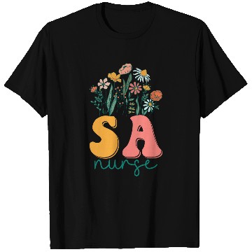 Discover Groovy Wildflower Substance Abuse nurses Tees T-Shirts