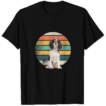 Discover English Springer Spaniel Pet Retro English Springer Spaniel Mom Dad T-Shirts