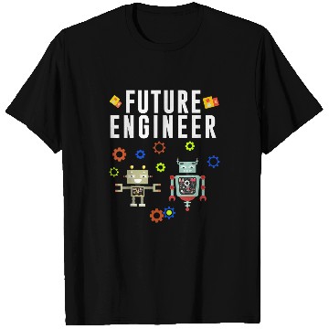 Discover future engineer costume robot robotics adults 2kids 2 T-Shirts