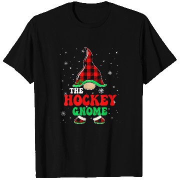Discover Sport Hockey Matching Family buffalo plaids The Hockey Gnome Christmas T-Shirts