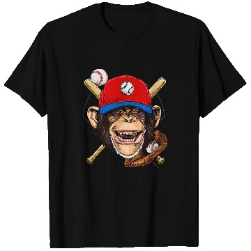 Discover Sport Baseball Monkey Baseball Monkey Lovers Baseball Player 74 T-Shirts