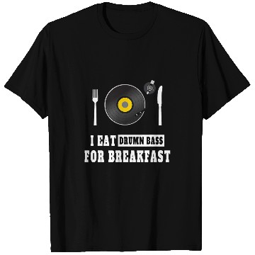Discover Funny Drummer I Eat Drum Bass for Breakfast DNB Lover T-Shirts