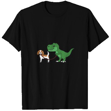 Discover Cavalier Pet Dinosaur Dino TRex Cavalier King Charles Spaniel T-Shirts