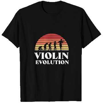 Discover Funny Violin Evolution Violin Violinist Instrument Classical Music T-Shirts