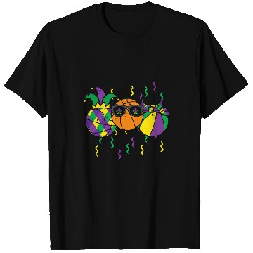 Discover Funny Basketball Mardi Gras Basketball Funny Sports Boys Kids Toddlers Men T-Shirts