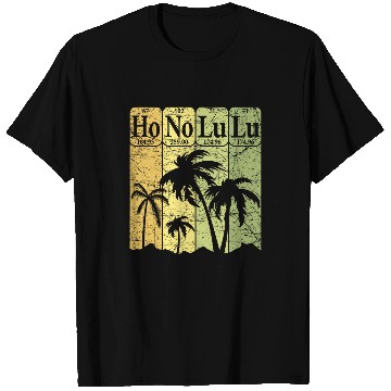 Discover Honolulu Periodic Table Elements Honolulu Hawaii Retro 4 T-Shirts