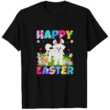 Discover Bichon Pet Frise Happy Easter Bunny Bichon Frise Dog Easter Sunday T-Shirts