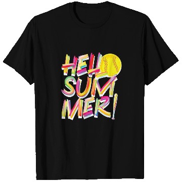 Discover Softball Gift Hello Summer Fastpitch SlowPitch T-Shirts