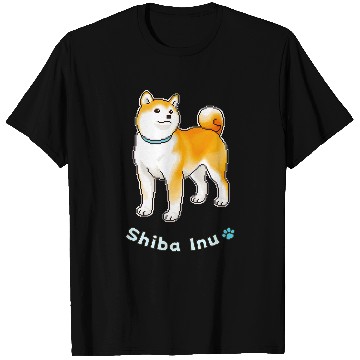 Discover Shiba Inu Pet with Hopeful Expression T-Shirts