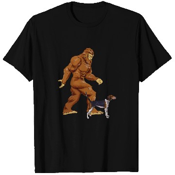 Discover Coonhound Pet Funny bigfoots Walking Treeing Walker Coonhound Sasquatch T-Shirts