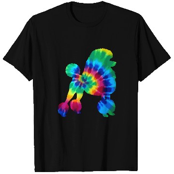 Discover Poodle Pet Tie Dye vintages Hippie Dog Mom Dad 212 T-Shirts