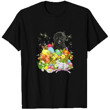 Discover Portuguese Pet Bunny Dog With Easter Eggs Basket Cool T-Shirts