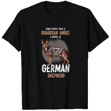 Discover German Shepherd Pet dog Guardian Angel 1 T-Shirts
