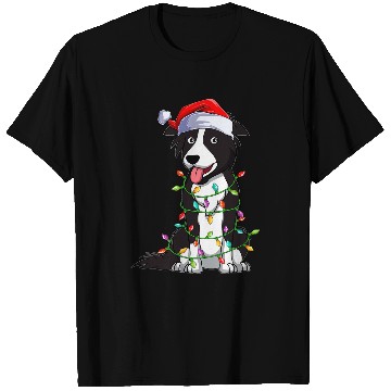 Discover Border Collie Pet Lover xmass Santa Border Collie Christmas T-Shirts