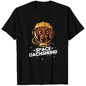 Discover Dachshund Pet I Need Space Funny Dachshund Astronaut T-Shirts