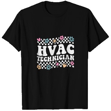 Discover HVAC Technician HVAC Tech AC Repairman Air Conditioning 4 T-Shirts