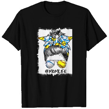 Discover Sport Rugby Messy Bun Mothers Day Mom Life Rugby Sport Lover T-Shirts