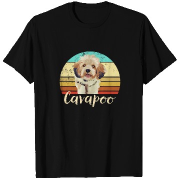 Discover Cavapoo Pet Cute Cavapoo Dog Mom Dad Vintage Pet Owner Graphic 327 T-Shirts