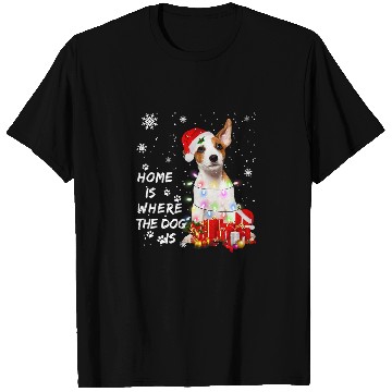Discover Jack Russell Pet Santa Christmas Tree Lights XmasDog T-Shirts