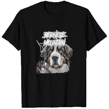 Discover Bernese Mountain Pet Goth Puppy Punk Rock 80s Alternative T-Shirts