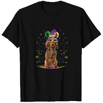 Discover Dachshund Pet Funny Lover Cute Mardi Gras carnivals Jester T-Shirts
