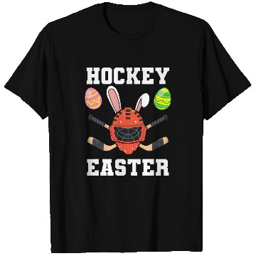 Discover Sport Hockey Easter Egg Bunny Rabbit Helmet Sport T-Shirts