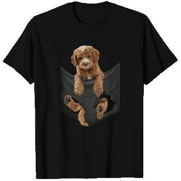 Discover Labradoodle Pet Dog In Pocket T-Shirts