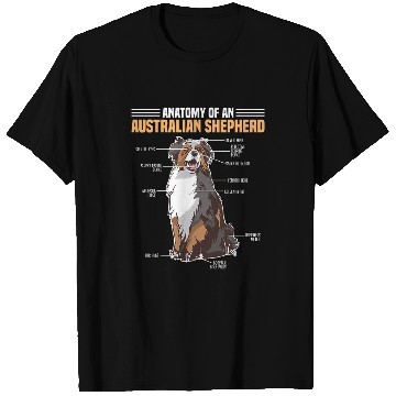 Discover Australian Shepherd Pet Anatomy Of A T-Shirts